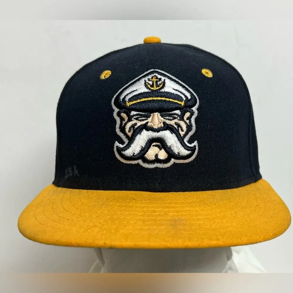 Professional Wool New Era On Field Baseball Hat Lake County Captains Game Used